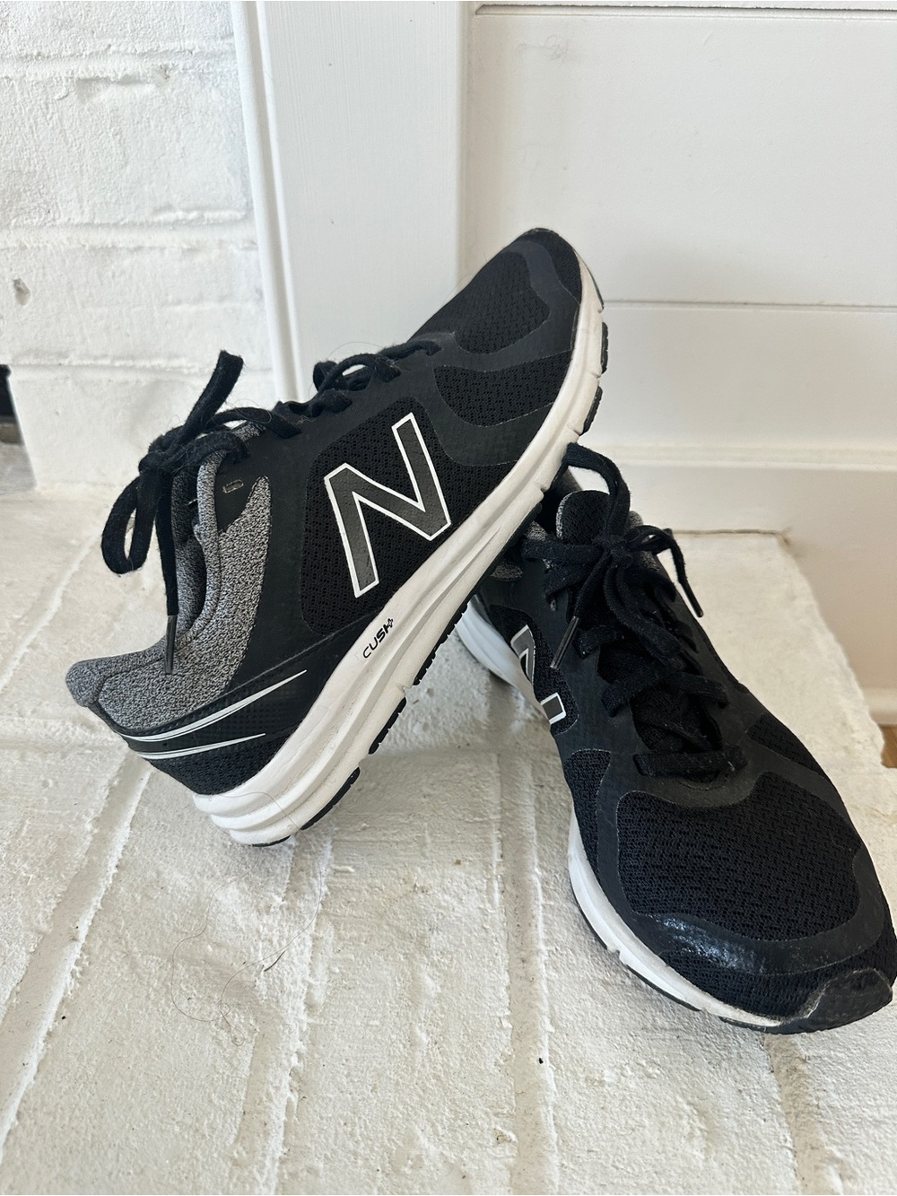 New Balance Women’s Black and Gray Athletic Sneakers